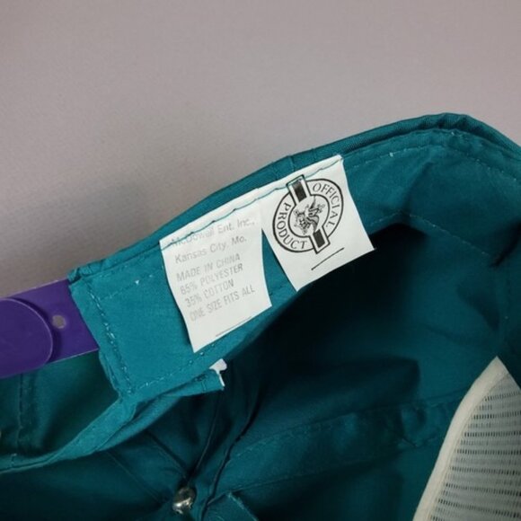 Vintage Bud King of Beers Teal Purple Snapback Hat - Picture 2 of 8